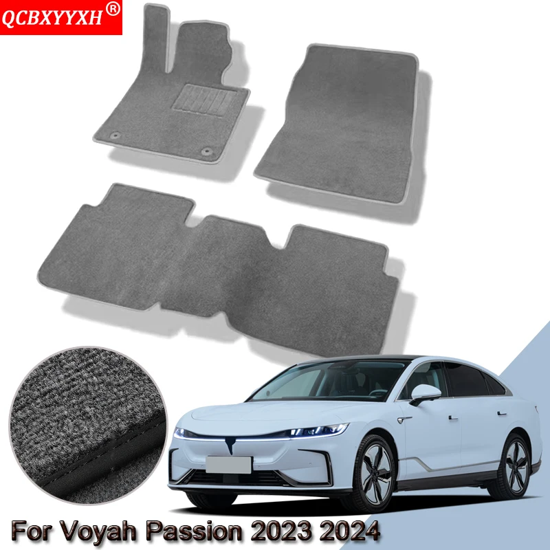 Custom Car Floor Mats For Voyah Passion 2023 2024 Waterproof Non-Slip Floor Mats Internal Protection Carpets Rugs Auto Accessory