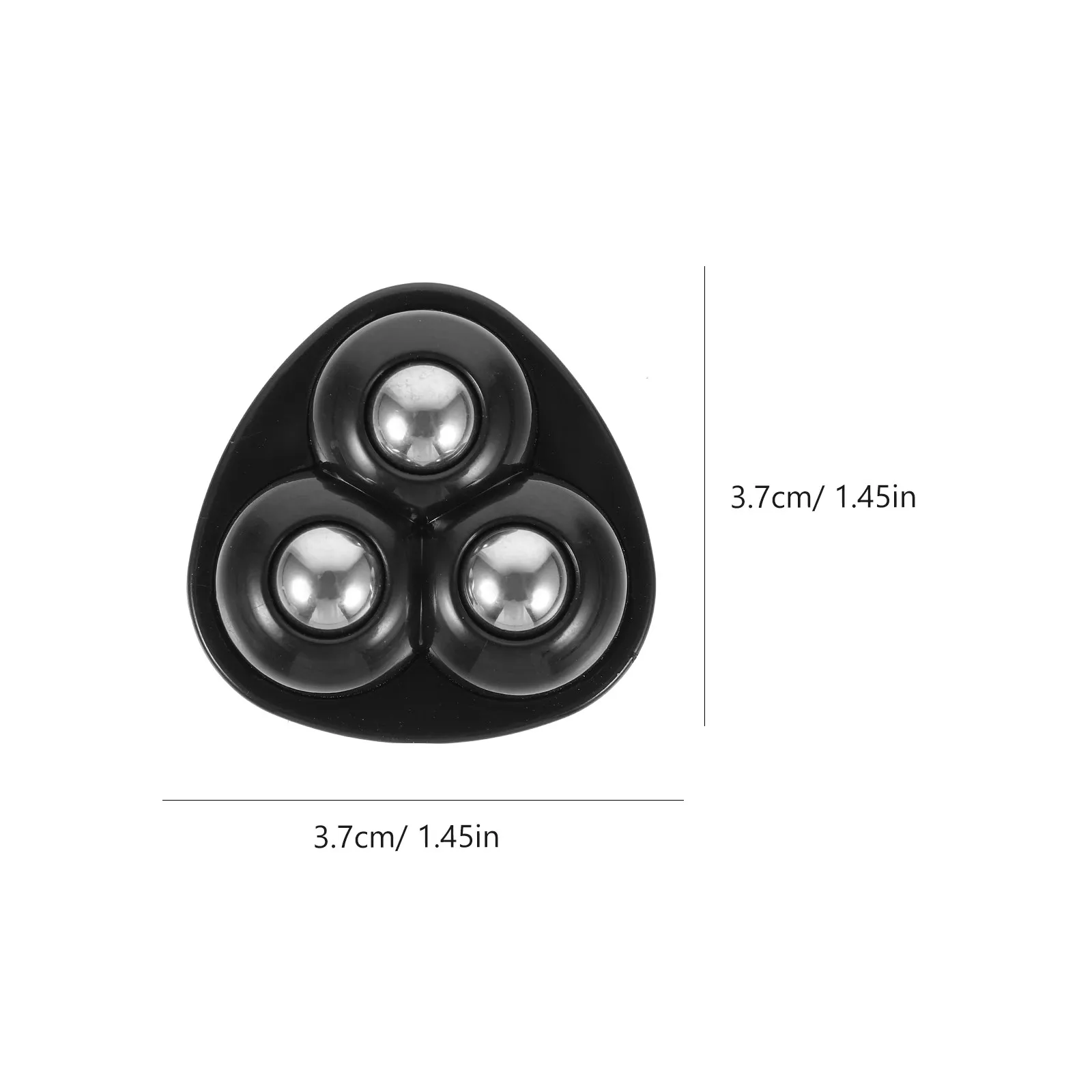 4Pcs Adhesive Caster Wheels 3-Ball Swivel Design Heavy Duty 25Kg Load Capacity Self-Adhesive Sticky Casters for Trash Can