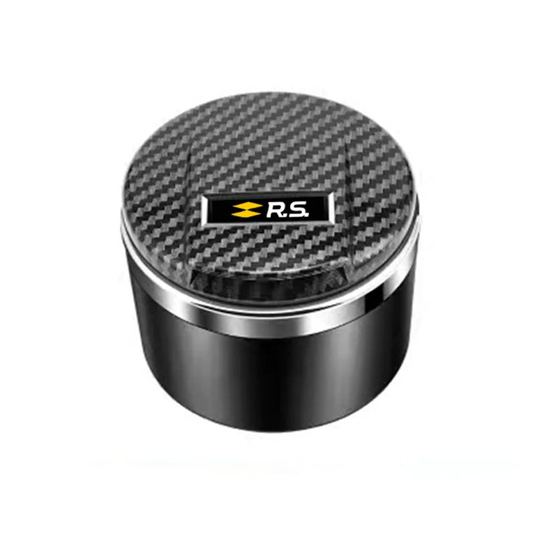 Car LED Ashtray Garbage Coin Storage Cup Container Car Supplie for RS Line Sandero Scenic Megane KoleoS car Accessories
