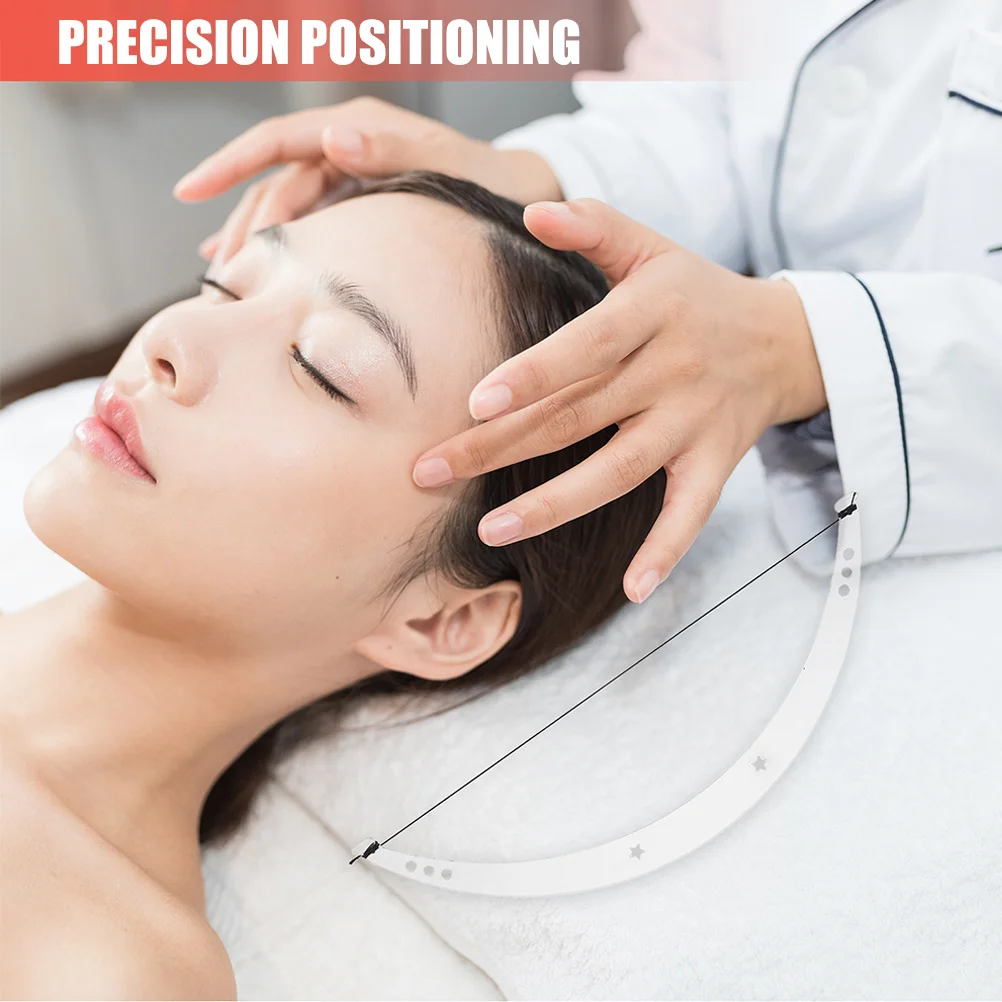 2 set riutilizzabile kit stencil per sopracciglia strumento di mappatura delle sopracciglia di precisione per la modellatura del tatuaggio guida per sopracciglia acrilico modello righello trucco