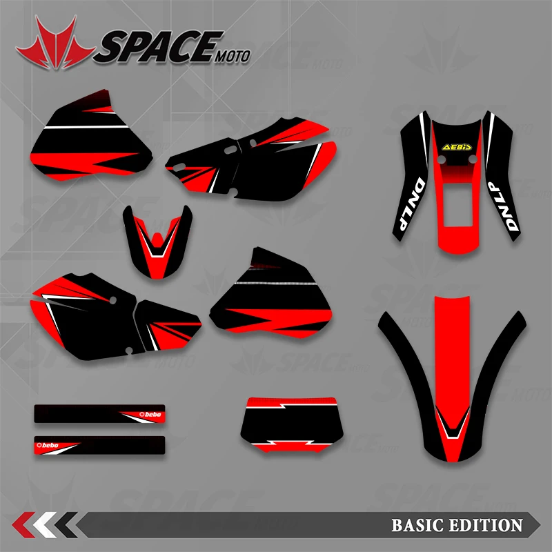 

SPACE Motorcycle Graphics Background Decals Stickers Kit for Honda XR250 XR400 1996 -2001 2002 2003 2004 XR 250 400