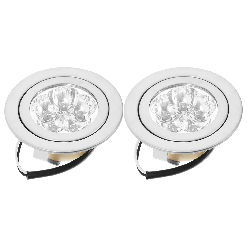 2 PCS Bulb Range Hood Light Cover Bubls Kitchen Appliance LED Bulbs Replace Replacement for Stove Silver