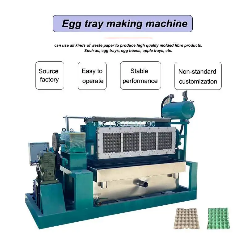 Small Capacity Egg Tray Making Machine Making Egg Trays Farm Business Widely Using Low Price Egg Tray Making Machine Price