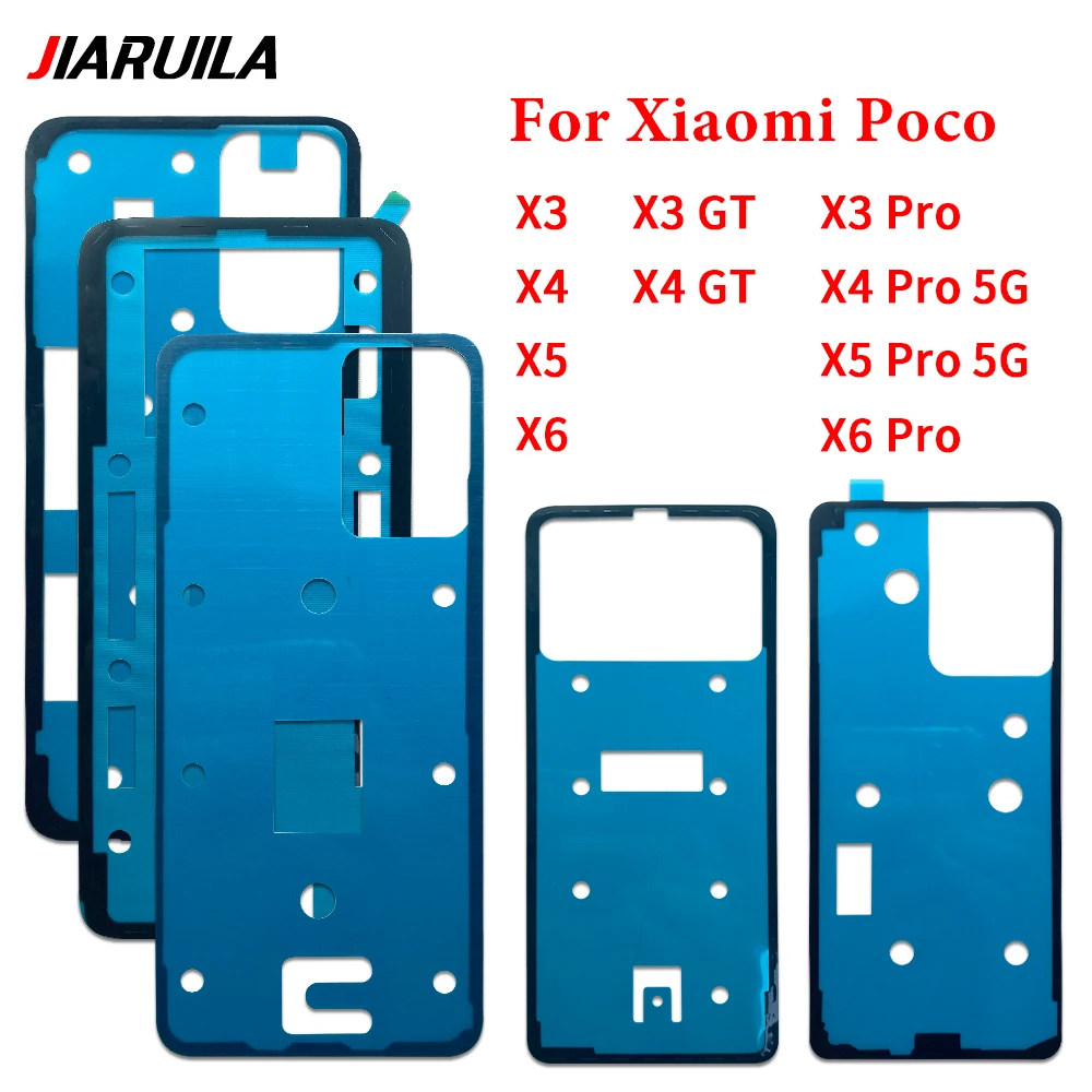 NOWOŚĆ Testowana naklejka na tylną baterię Klej samoprzylepny Wodoodporna taśma samoprzylepna na tylną pokrywę do Xiaomi Poco X3 Pro X4 GT X5 X6 Pro 5G X2