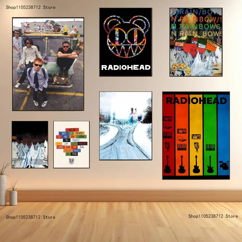 

R-Radioheads Thom Y-Yorke Poster Prints Wall Art Painting Picture Gift Living Room Bar Restaurant Dec Sticker Large
