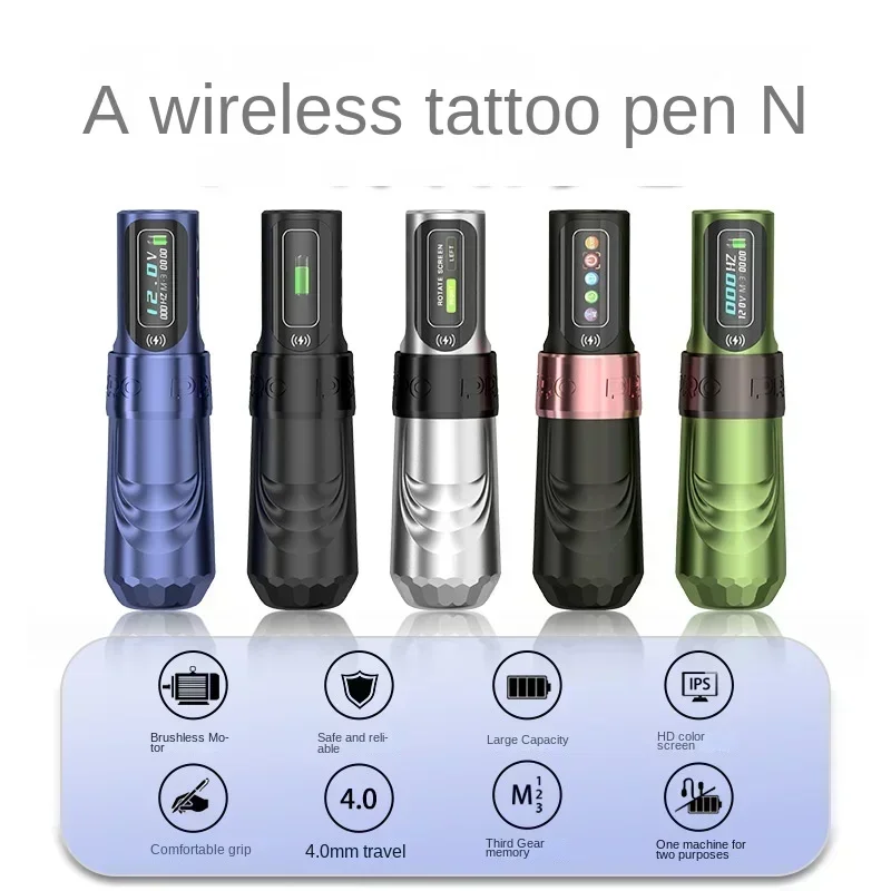 New Wireless Tattoo All-in-One Machine High Quality Brushless Motor Direct Drive 3.5 4.0 4.6mm Travel Cutting Line Fog Machine