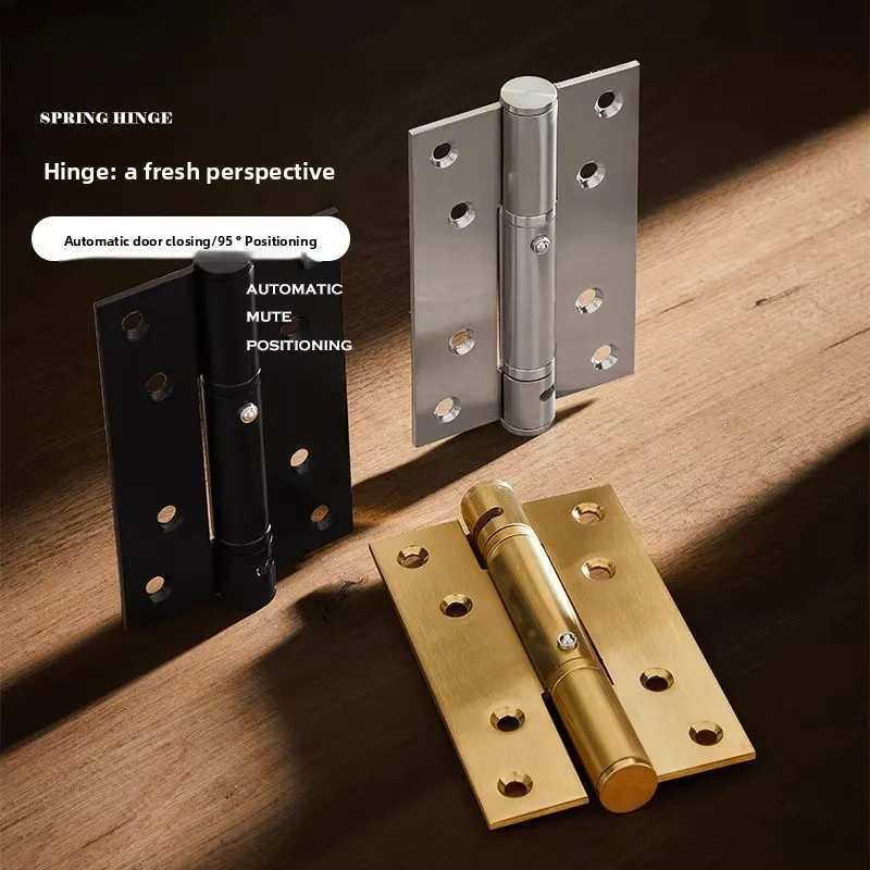 Invisible Door Hinge | Stainless Steel Hydraulic Spring Self-Closing Buffer Door Closer