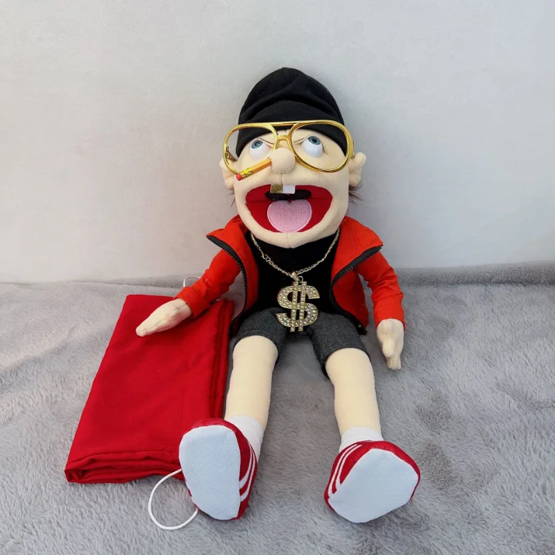 Anime Plush Doll Fun Boy Hand Puppet Cloth Dolls Jeffy Puppet Refers To A Doll Telling A Story Puppet and Kids Gift