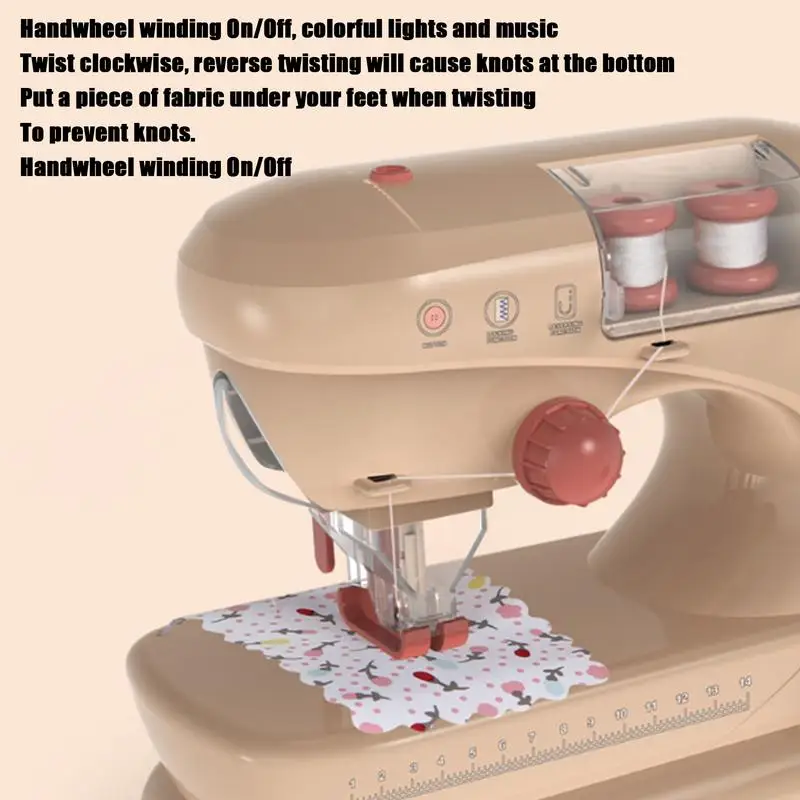 Kids Mini Simulation Sewing Machine Toy Mini Furniture Toy Educational Learning Design Clothing Toys birthday Gift Girls Toy