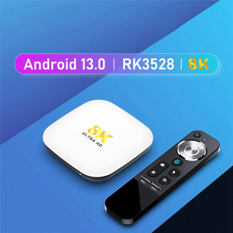 For H96 Max M2 TV Box Android 13 Smart TV Box WIFI6 BT5.0 8K AV1 Media Player RK3528 TV Set Top Box