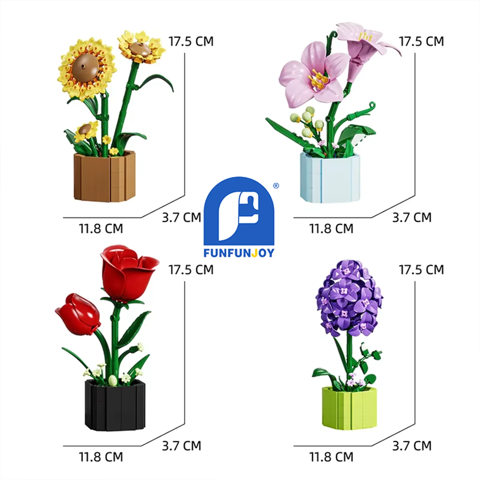 Flower Toy Flower Building Block Model Set Enternal Flower Home Decoration Desktop Romatic Gift For Girl Children Gift