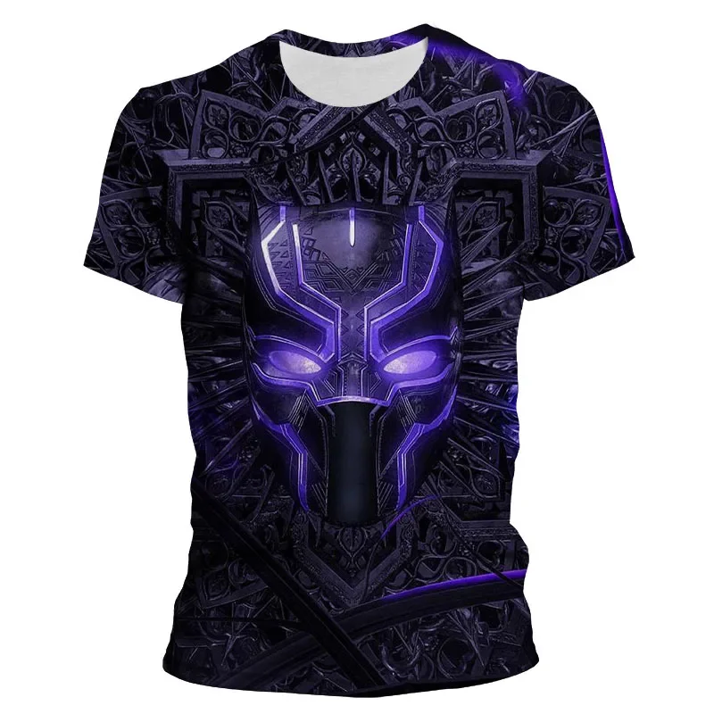 Marvel the Avengers Black Panther T Shirt Men Women Children 3d Printed T-shirt Boy Girl Kids Fashion Superhero Cool Tops Tee