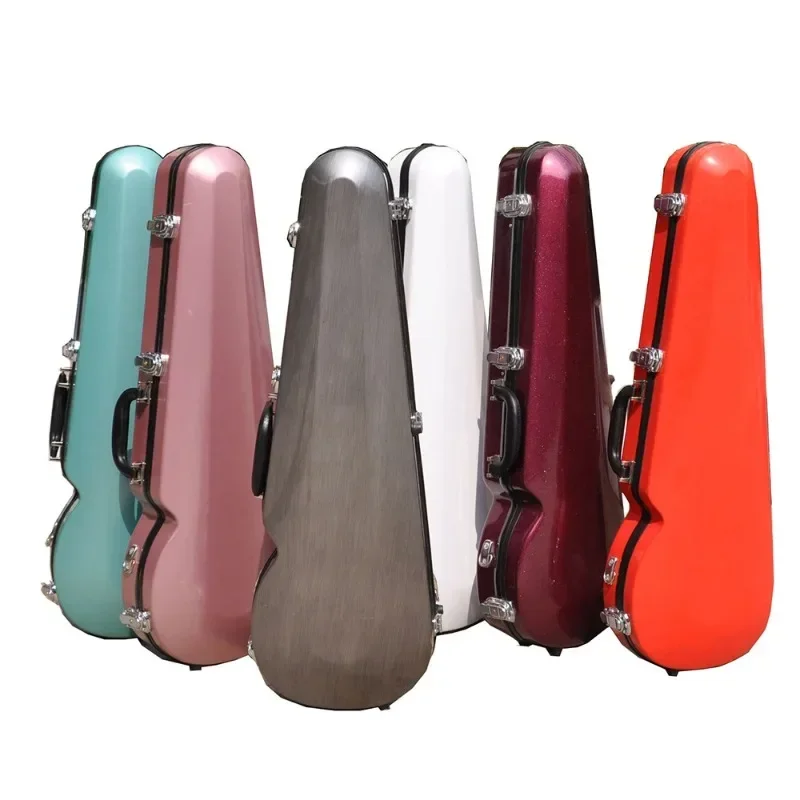 

High-quality fiberglass violin case, color, black and white, red and green, viola case