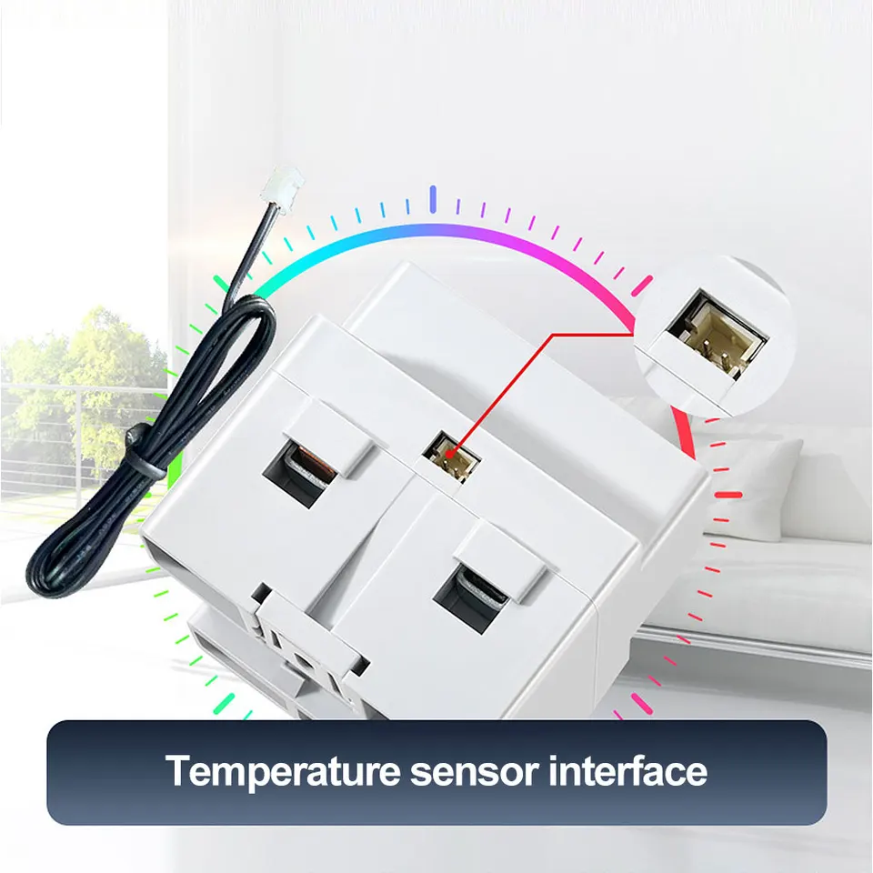 Misuratore Di Energia Intelligente WiFi Tuya – 170-270V 63A, Montaggio Su Guida DIN, Con Timer E Controllo Remoto Da APP