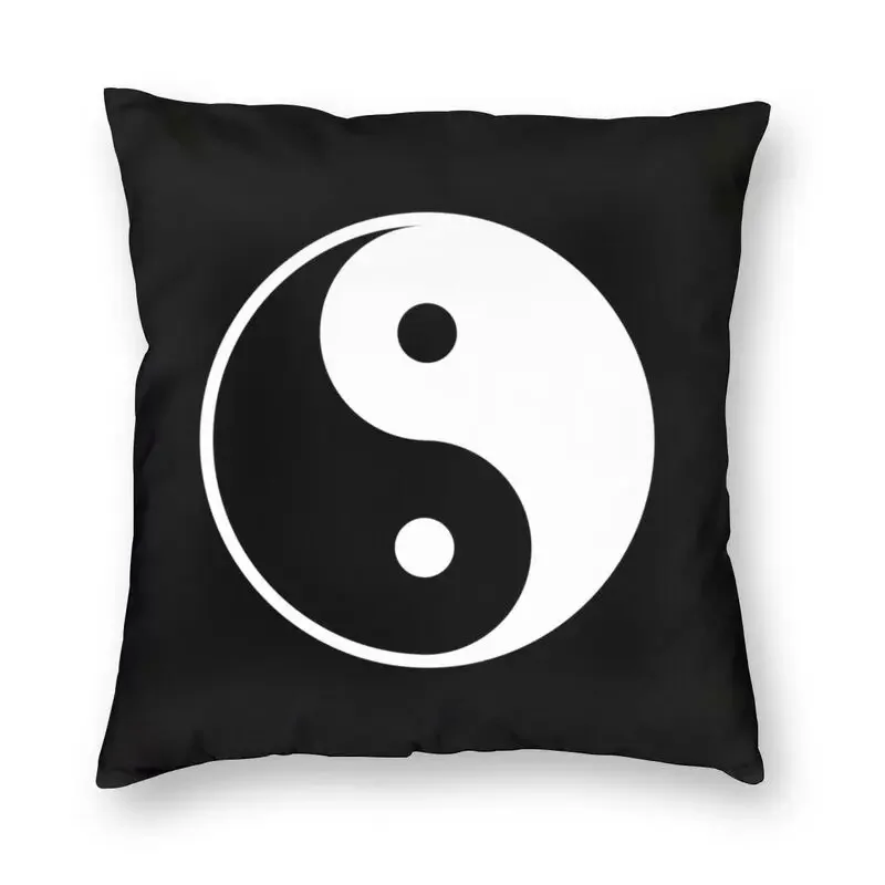 Yin Yang Symbol Throw Pillow Cover Home Decorative Square Peace Serenity Harmony Cushion Cover 45x45 Pillowcase for Living Room