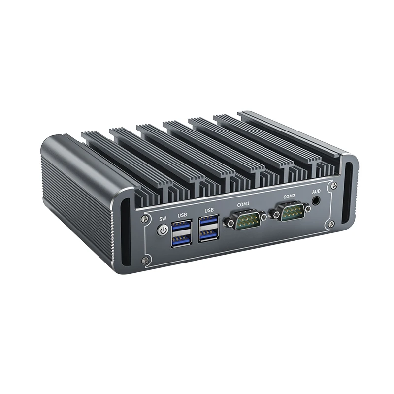 IKuaiOS Fanless Nano IPC 11th Gen Core 2LAN 2COM RS232 RS485 per l'automazione IoT Machine Vision compatibile Ubuntu Win11 1449-12