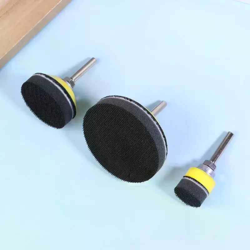 

2pcs 1/2/3Inch Hook And Loop Sanding Pad Kit 2Pcs With 1/4 Inches Shank Drill Attachment And Soft Foam Layer Buffering Pad