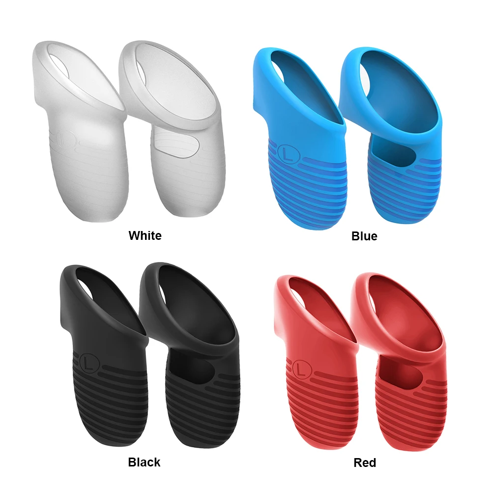 1 زوج سيليكون عصا التحكم يغطي مكافحة سقوط غمبد غطاء مقبض عدم الانزلاق مع حزام قابل للتعديل ل ميتا كويست 3 VR الملحقات