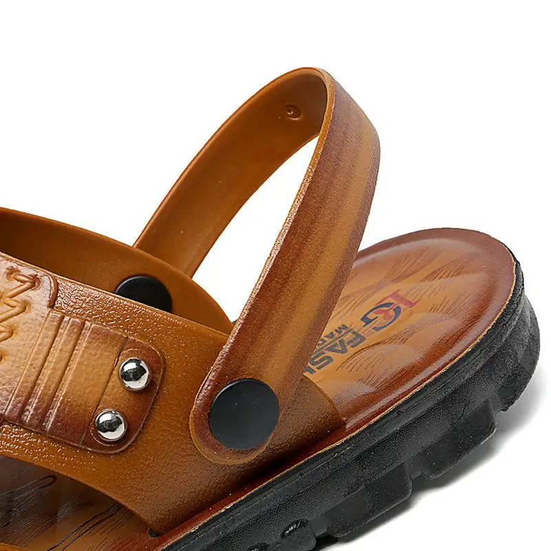 2023 New arrivel Sandals Men's Summer Peep-toe Youth Beach Shoes Dual-use Beach Slippers Non-slip Men Sandals Mens Shoes ASM72
