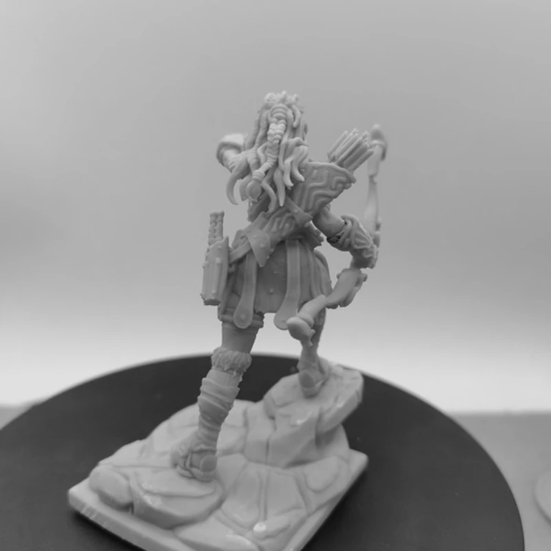 Resin Model Figure, 1/24 Scale Archer Female Soldie, GK, Unassembled and Unpainted Kit, 3D DIY Toy