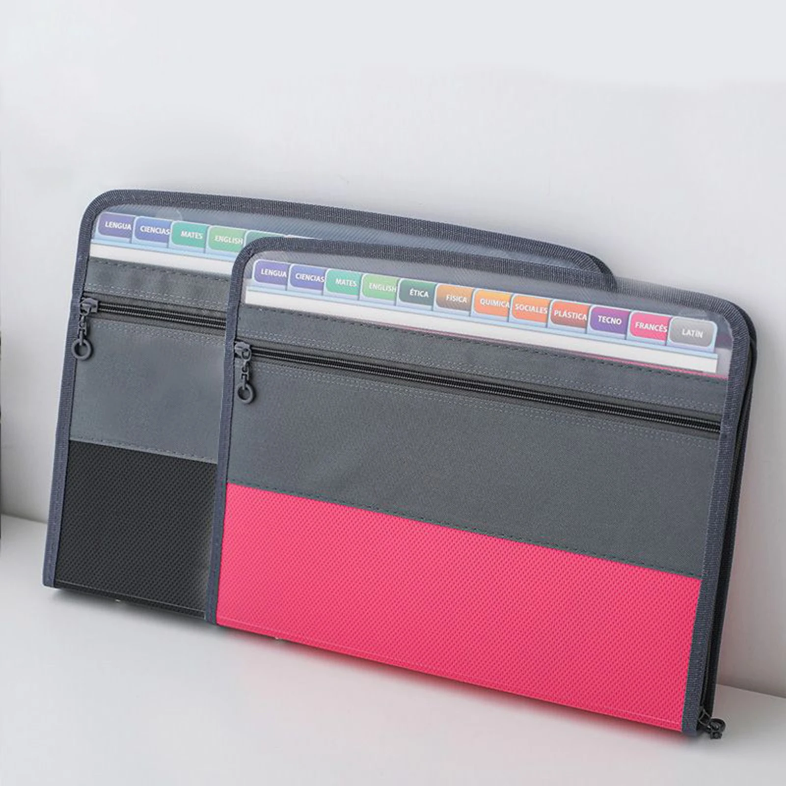 Multi-color Small Accordion File Organizer 13 Pockets Zipper Document Holder Large Capacity For Receipts Coupons Bills And Cards 5
