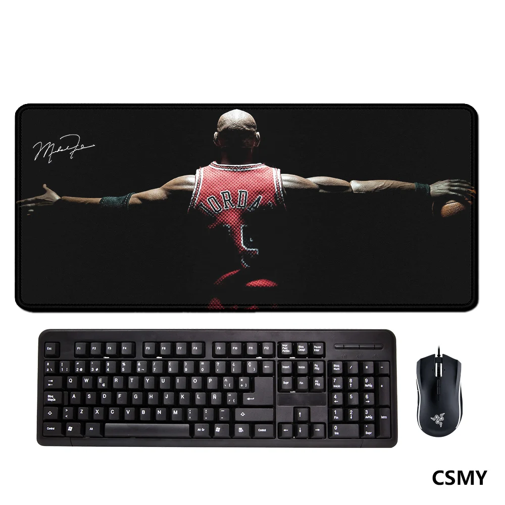 Basketball Superstar Maus matten Mause Pad Gaming Matte PC Gaming Zubehör Schreibtisch zubehör Büro Desktops Mauspad 900x400