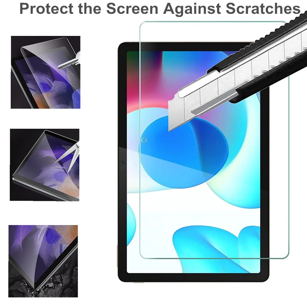 واقي شاشة من الزجاج المقسى مكون من 3 قطع لـ Realme Pad 10.4 بوصة ممن لهم Pad 11 / Realme Pad 2 / X HD أفلام شفافة مضادة للخدش
