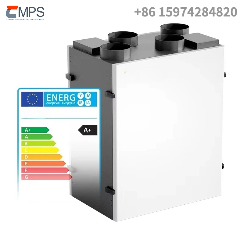 High Efficiency Heat Energy Recovery Ventilation Residential Hvac System Bypass Freecooling Auto Erv Hrv Air Recuperator