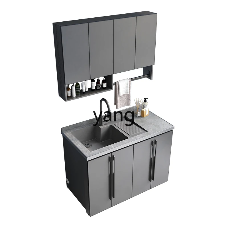 

Раковина для стирки LMM со стиральной панелью, столешница, раковина, шкаф из алюминиевого сплава