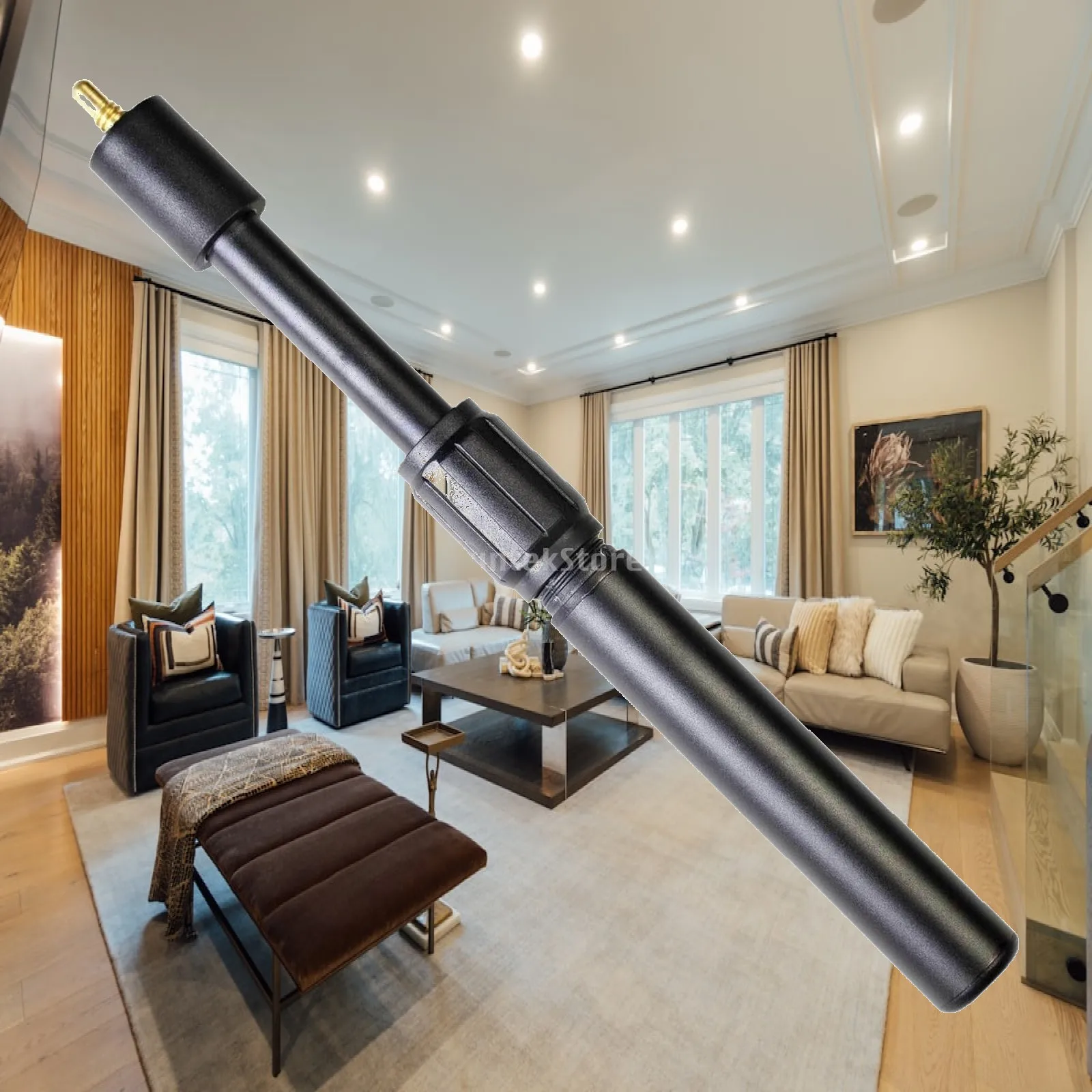 Billiard Cue Extension Aluminum Telescopic Handle Billiards Accessory Cue Stick Extender for Small-head Cue Play