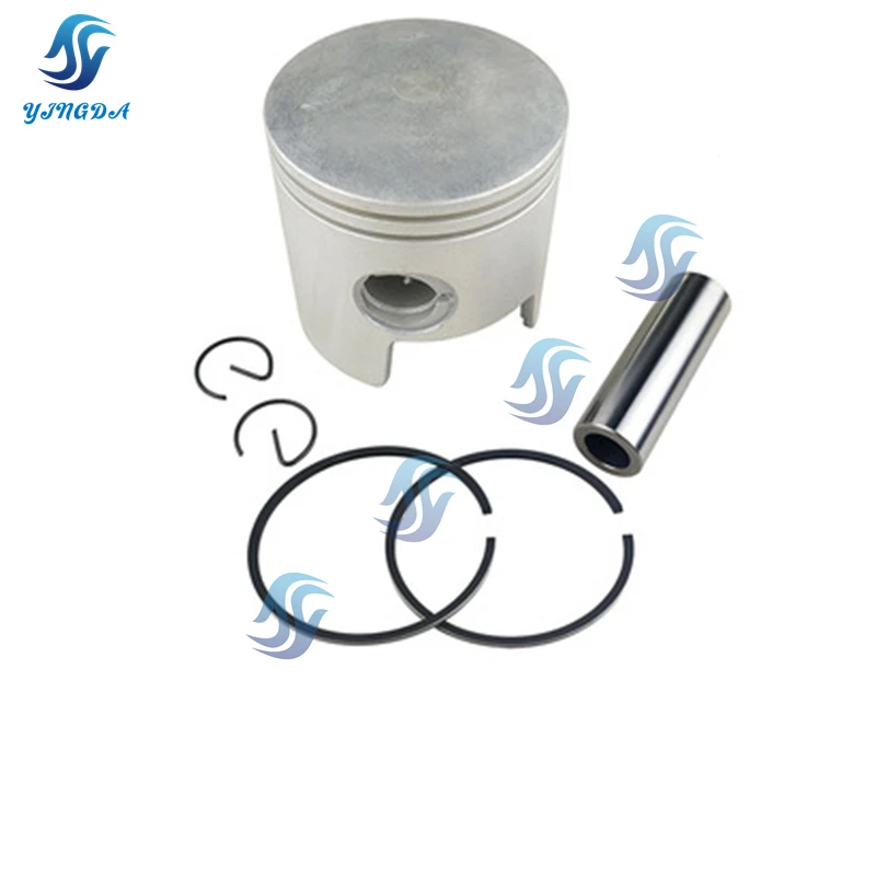 Piston Kit For Yamaha Outboard 2 Stroke 40HP 40G 40J Diameter:78mm with Clip and Pin 6F6-11631-00 6F5-11631-00