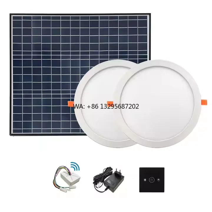 

Modern Ultra-Thin LED Solar Ceiling Lights Flush Mounted Skylight Lighting for Home Window Solar Tube Skylight for Homes