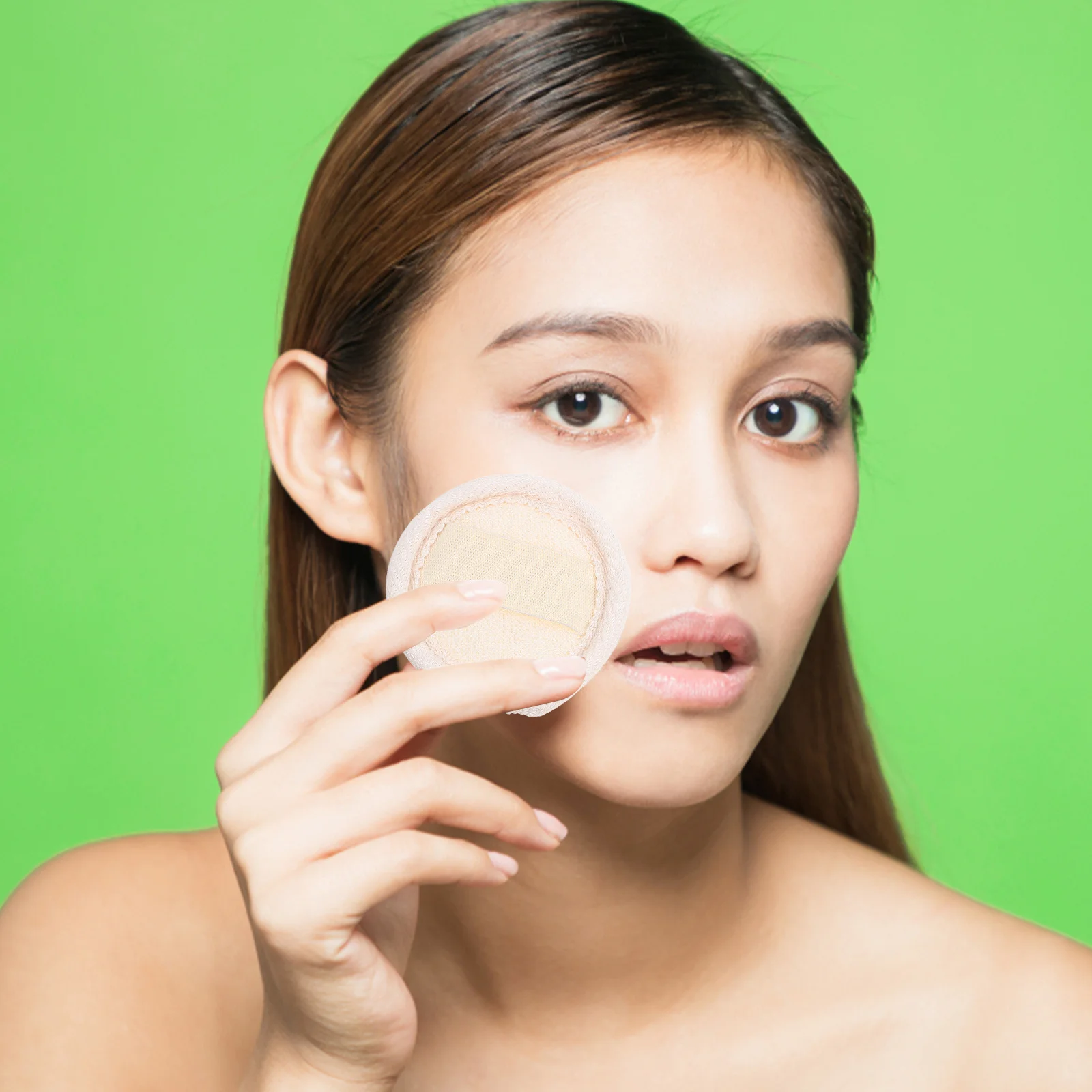 แผ่นทำความสะอาดผิวหน้า 4 ชิ้น รูปทรงกลม สำหรับขัดผิว ขจัดเครื่องสำอาง อ่อนโยนต่อผิว