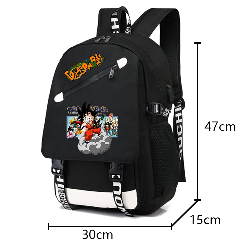 Anime Dragon Plecak dla chłopca Dziewczyna Powrót do szkoły Bookbag Duża pojemność Student Bookbag Mężczyźni Kobiety Torba podróżna Mochila