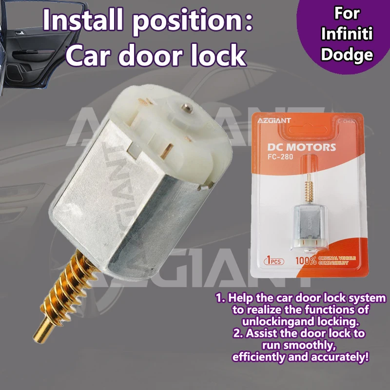 

For Dodge Trazo C1.8/Infiniti FX45 FX35 G35 COUPE MK1 QX56 MK2 Car Door Lock Actuator Replacement Motor high torque kit VD264Y08