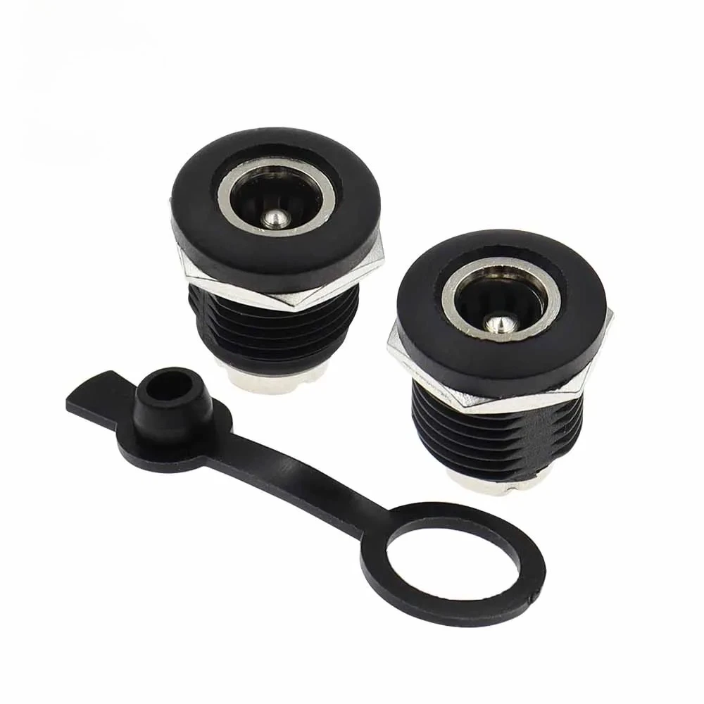 5PCS DC Large Current Charging Jack 5.5x2.5mm / 5.5x2.1mm Female Panel Mount Connector 5.5x2.5/2.1mm Socket Connector