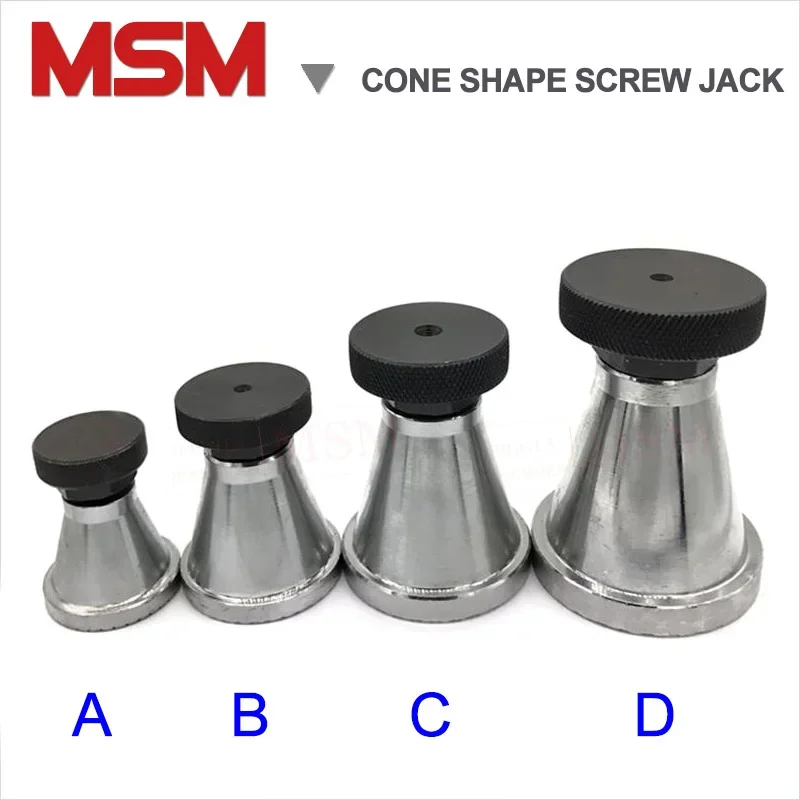 1pc Cone Shape Screw Jack A/B/C Models Mold Height Hoist Adjusting CNC Milling Injection Machine Cushion Block Manual Adapter