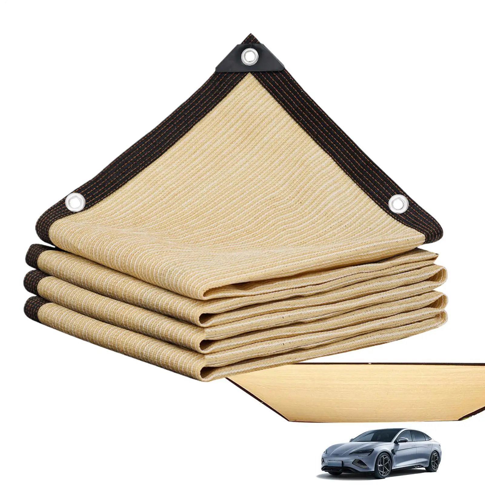 

Shade Cloth For Garden Heat Resistant Shade Cloth Beige Sunshade Net Garden Plant Shed Shading Sail UV Protection Pool Awning
