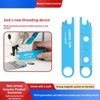 Anti-Prick Needle Threader Magnetic Sewing Tool Kit with Magnifying Glass and Ruler Wire Threading Device Magnetic Absorption N