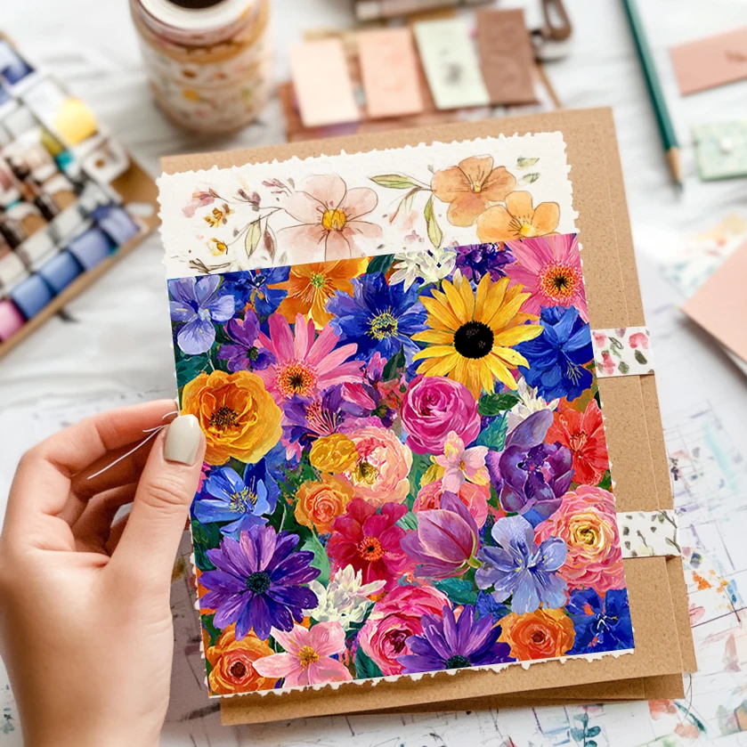 36 arkuszy papieru do scrapbookingu 15x15 cm: ręcznie rysowane cytaty do scrapbookingu, origami i pamiętnika wspomnień – unikalny zestaw