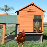 1PCS Automatic Chicken Coop Door Opener ABS House Gate Light Sense Control  Battery Powered Waterproof for Pet Flap Accessories