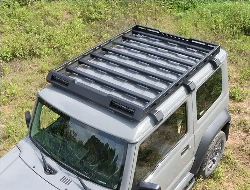 Roof Racks Fit For Suzuki Jimny JB64 JB74 2019 2020 2021 2022 2023 Top Roof Rack Rail Luggage Cross bar Boxes (With LED LIGHT)