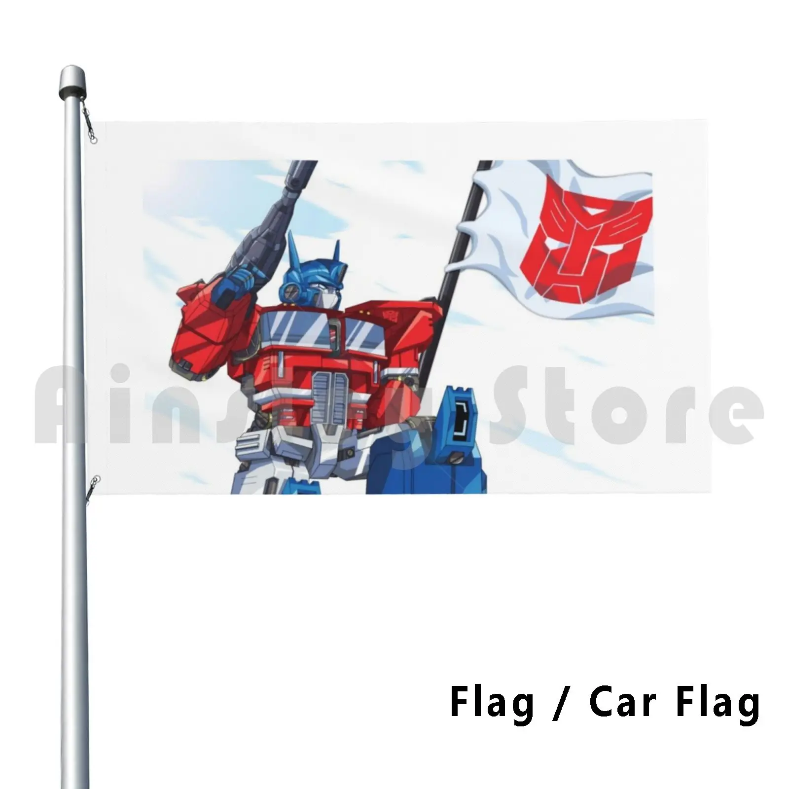 Outdoor Decor Flag Car Flag Autobots Decepticons Roll Out Mecha Robot Anime Bumblebee Idw Tfs Generation One