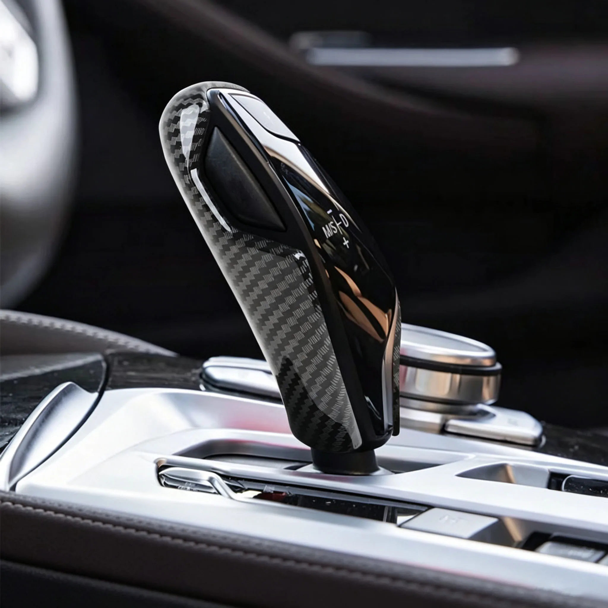 Car Interior Gear Shift Knob Cover Trim Accessories For BMW 2018-2021 X3 X4 2018-2022 5 series 6 series 7 series