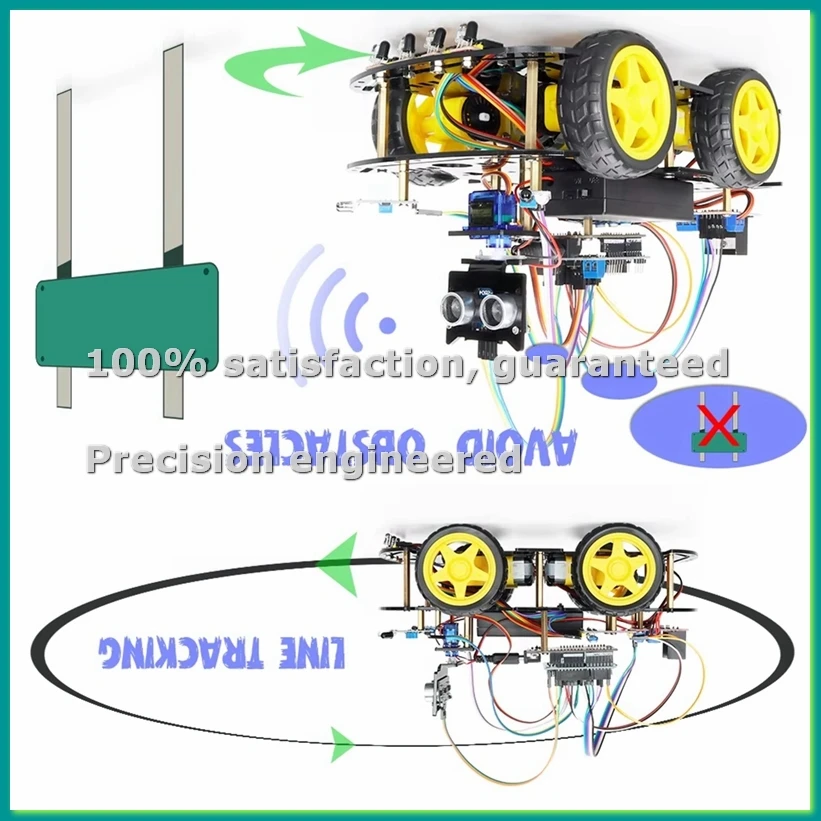 Smart Robot Car Coding Kit for Programming Great Fun Education Learning Robotic Complete Automation Kit-PZZW