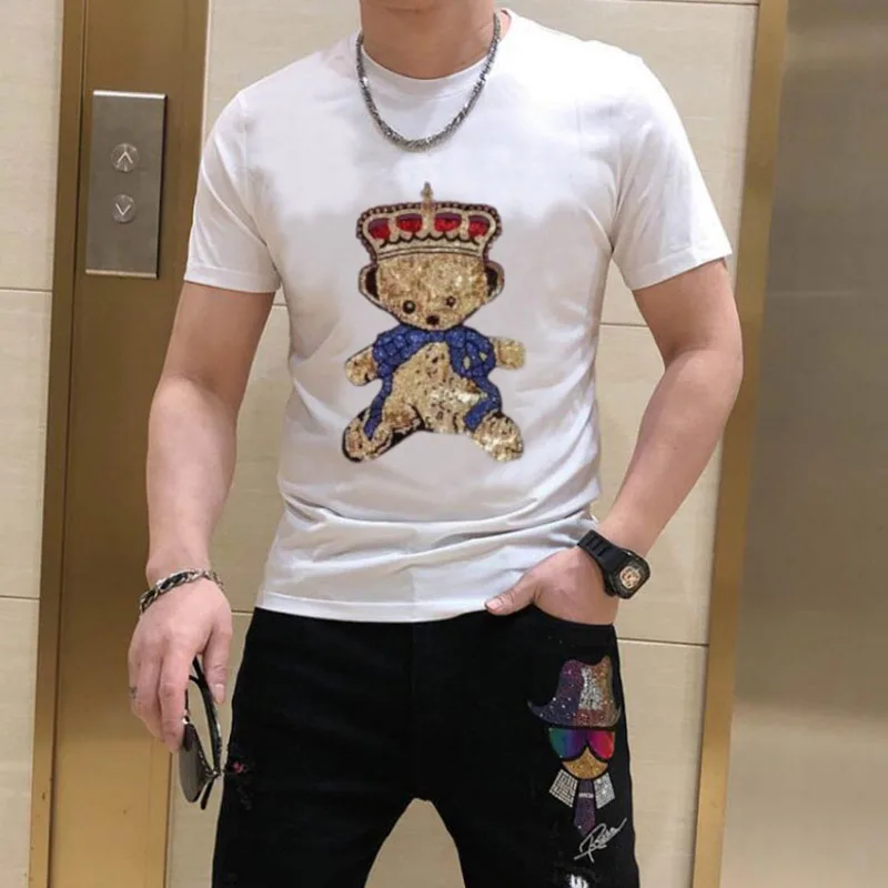 Summer Camisa Masculina Man T-shirts Hip Hop Streetwear Male Tshirt  Camisetas 132