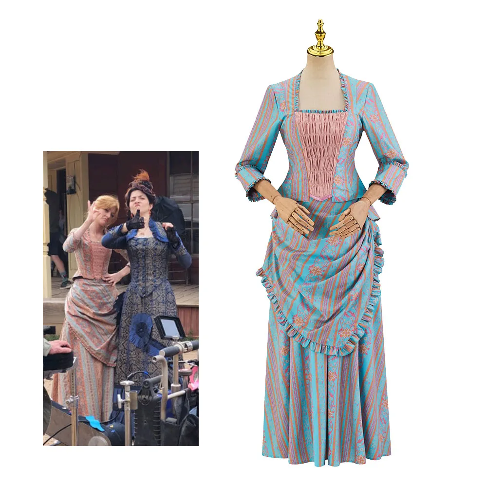 

Abby Walker Cosplay Costume Women 1880s Bustle Dress Ball Gown Walker Cos Independence Victorian Edwardian Elegant Prom Gown