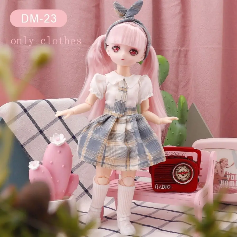 تنورة 30 سنتيمتر BJD ملابس دمى لتقوم بها بنفسك اللعب Kawaii 1/6 Bjd ملابس دمى لطيف ملون 11 بوصة BJD دمى فستان دمية القطن