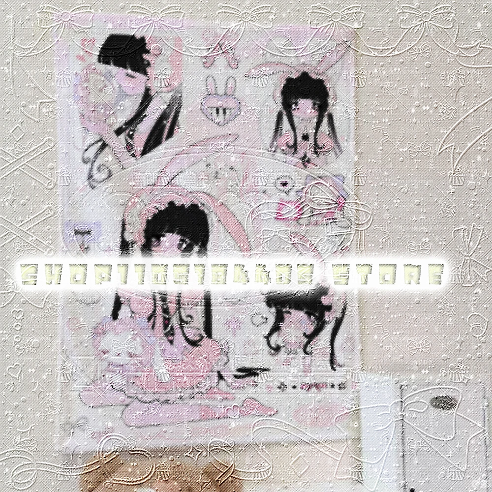 Vertical Ins-style Cute Bunny Girl Wall Tapestry, Aesthetic Girlish Decor Backdrop for Atmospheric Shooting Wall Ornament