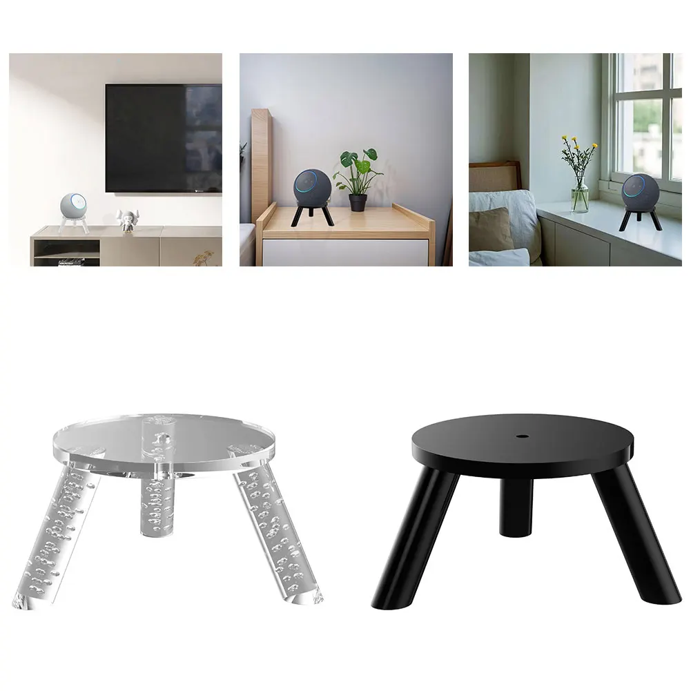Immagine 3: Staffa da tavolo per altoparlante per Echo Dot Max per Echo Studio Supporto per supporto per riser audio elegante ed elegante Accessori Spearker ﻿